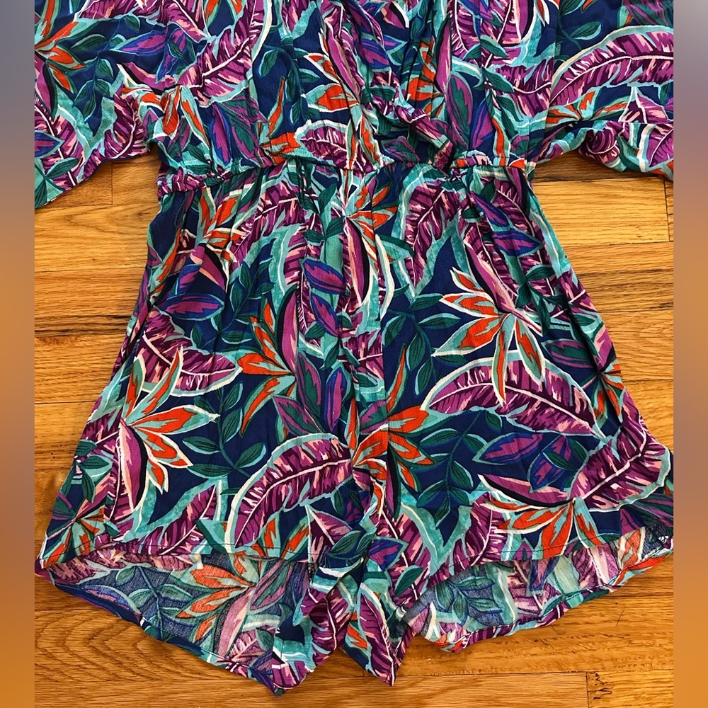 NWOT*Lulus Hypnotized Purple Print Romper L - Picture 11 of 12